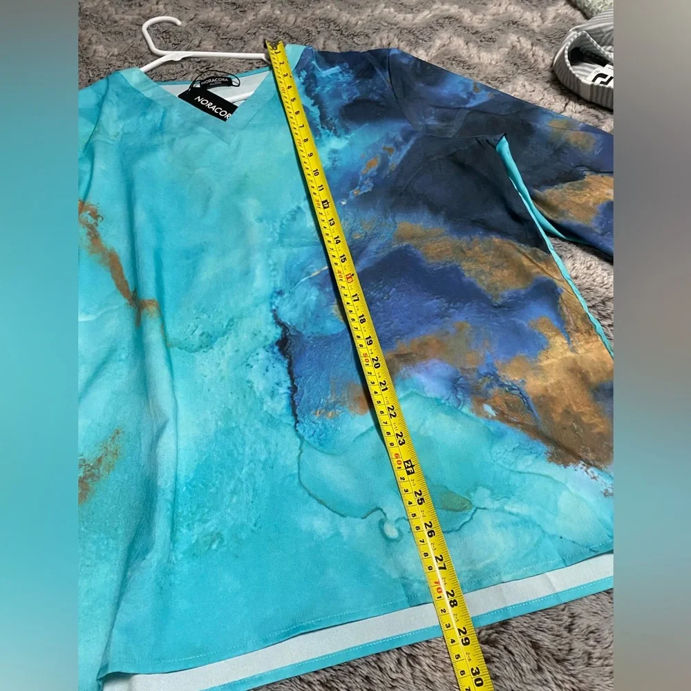 NORACORA 3/4 Length Sleeve Top, NWT, XXL - Picture 13 of 15